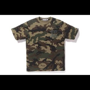 BAPE x Undefeated Woodland Camo Tee